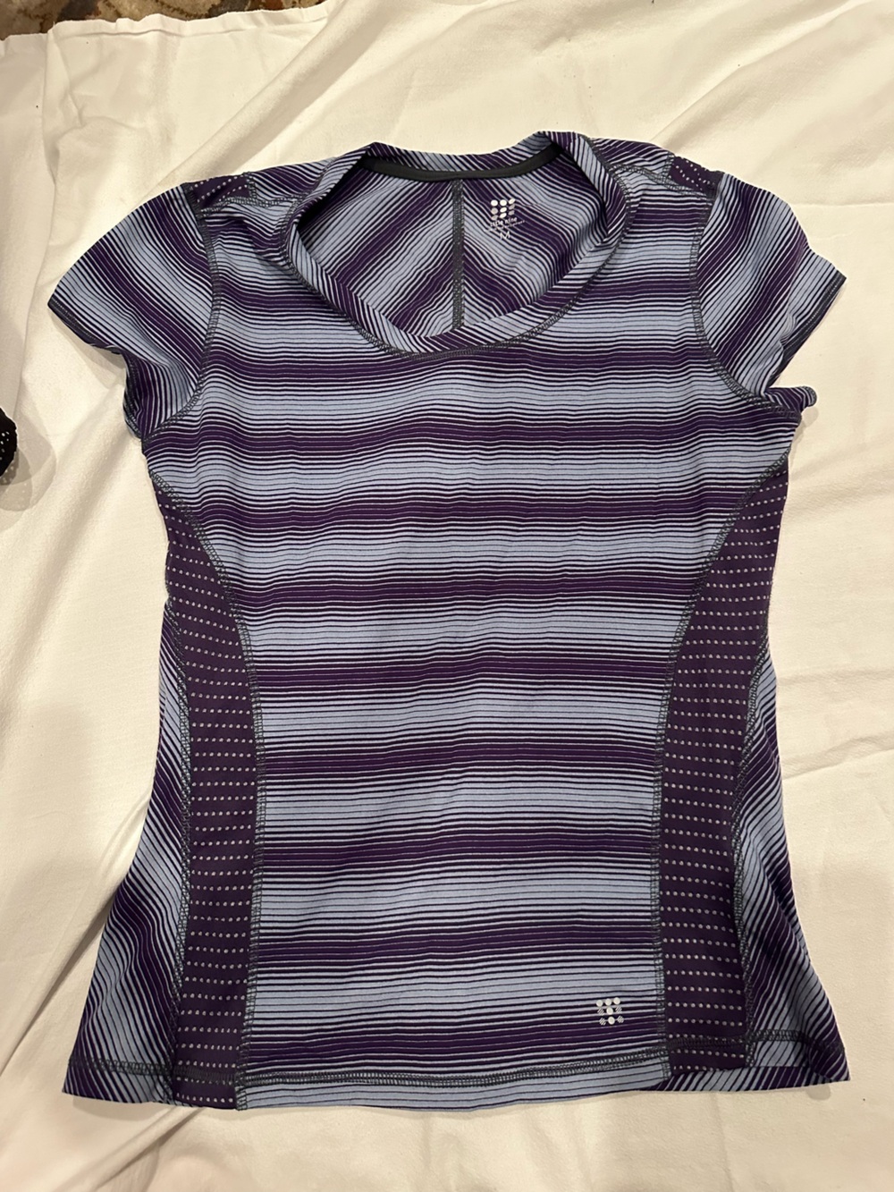 Title nine Striped Short Sleeve Top